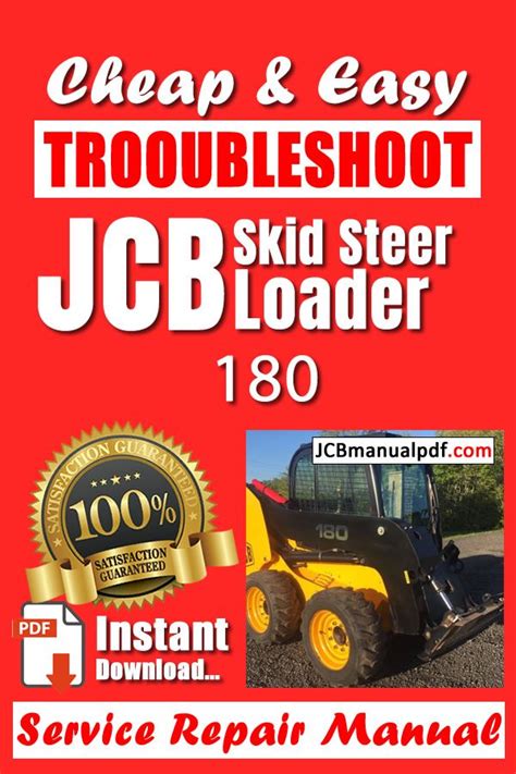 jcb 180 skid steer specifications|jcb skid steer manual.